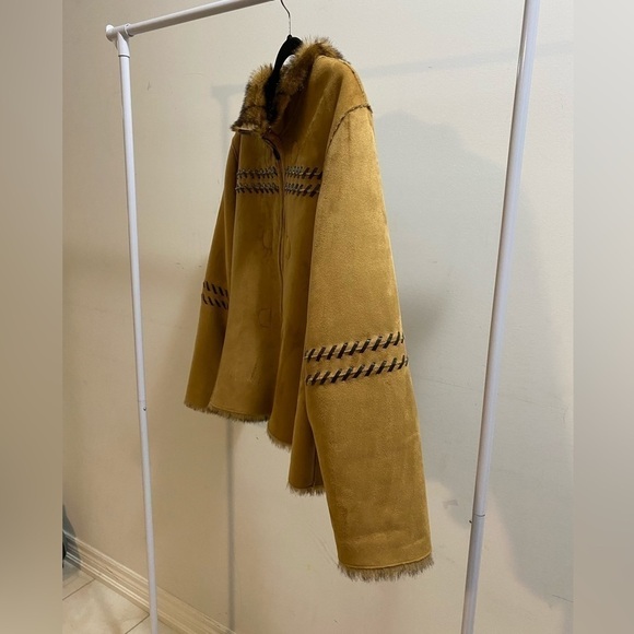 NEW Fur Suede Reversible Western Jacket - Picture 10 of 14